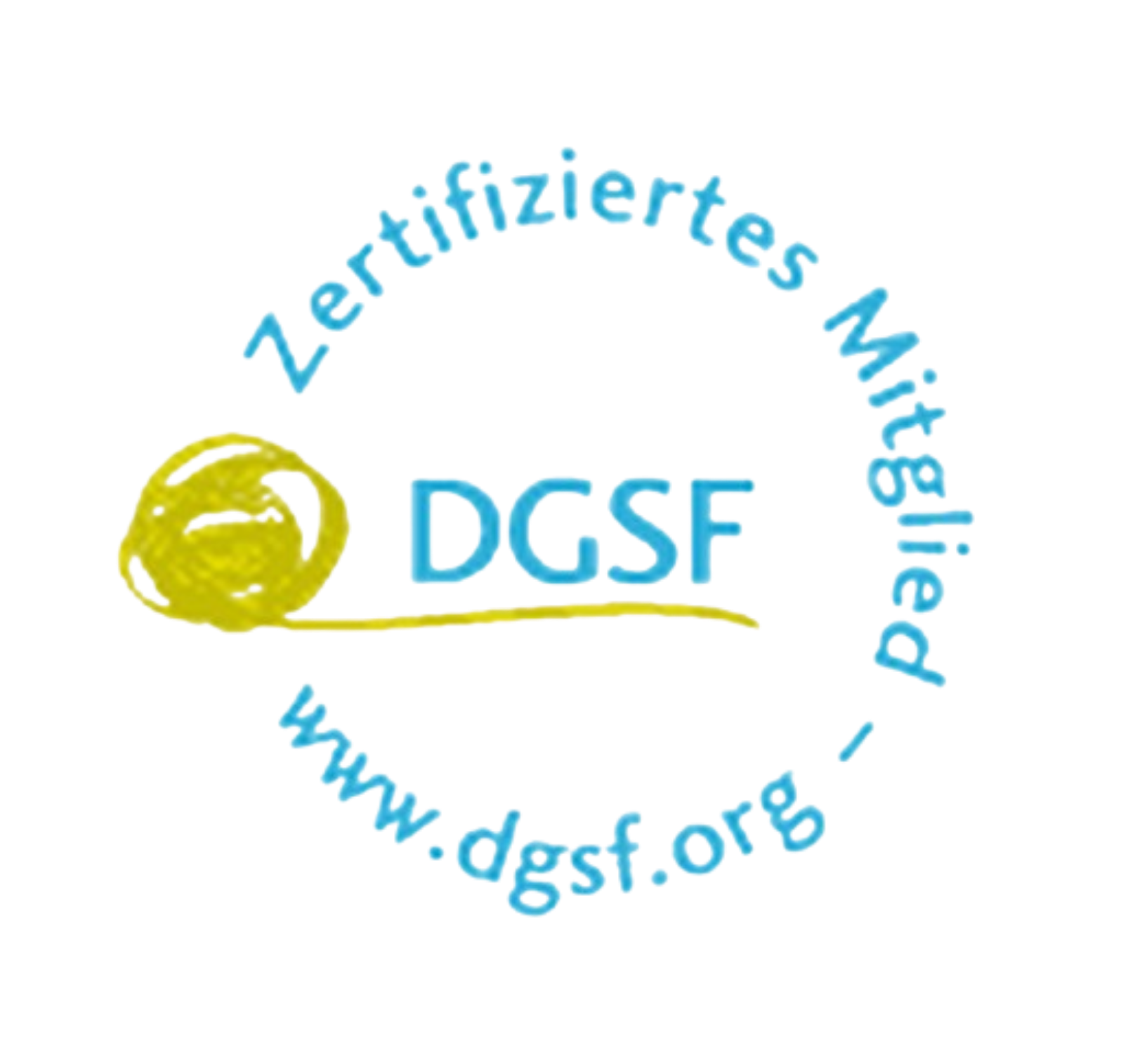 Siegel: Zertifiziertes Mitglied der Deutschen Gesellschaft für Systemische Therapie, Beratung und Familientherapie e. V. (DGSF)